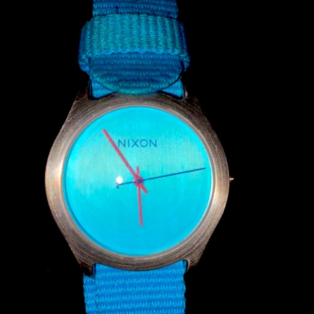 Nixon womens MOD bright blue watch